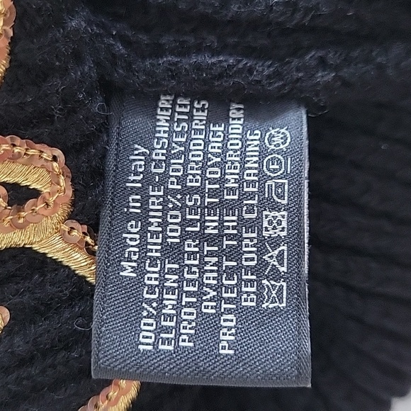 Chanel cashmere beanie in black - Picture 5 of 5